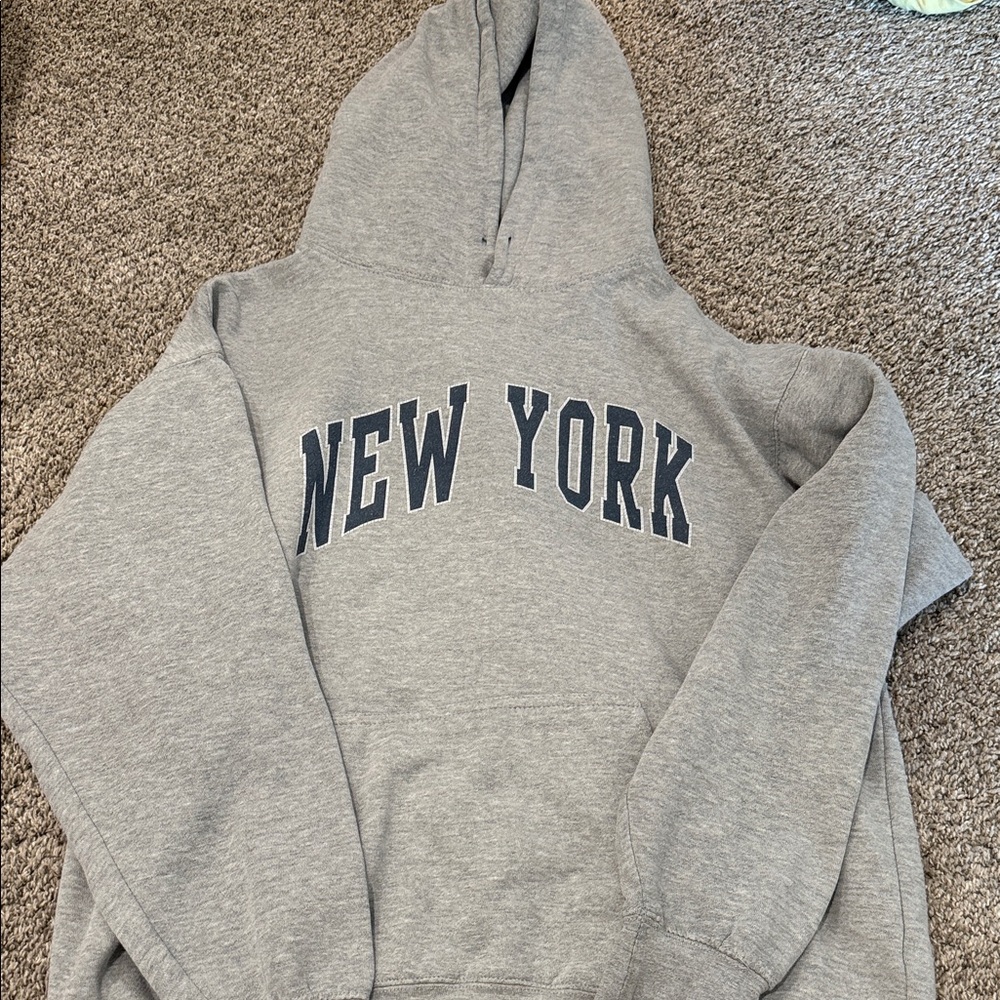 Brandy Melville Gray New York Hoodie